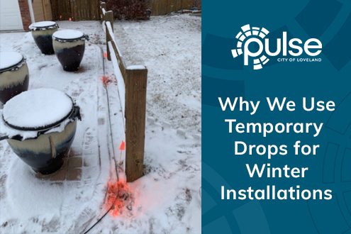Why we use temporary drops in winter installations
